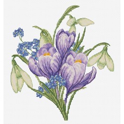 B1404 - Pavasario gėlės (Spring flowers) siuvinėjimo rinkinys Luca-S