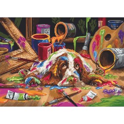 B2415 - Picasso šuniukas (Puppy Picasso) siuvinėjimo rinkinys Luca-S