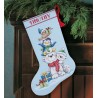 D70-08840 - Stack of Critters Stocking siuvinėjimo rinkinys Dimensions