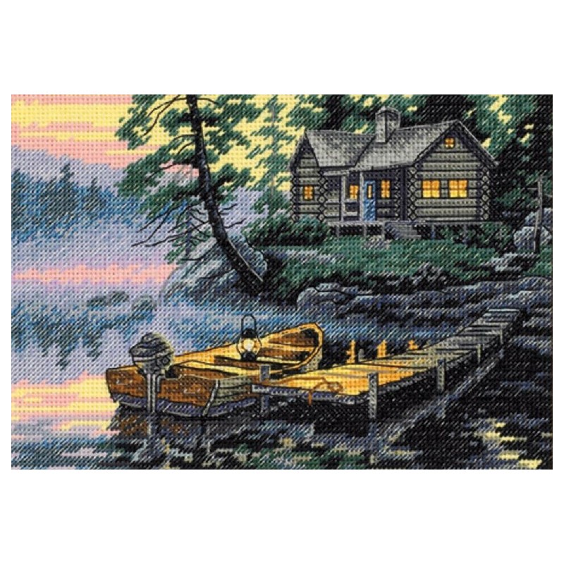 D65091 - Morning Lake (Rytinis ežeras) siuvinėjimo rinkinys Dimensions