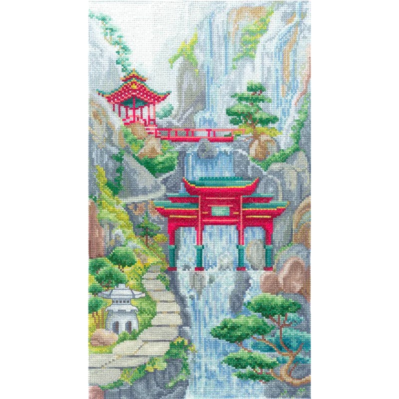 V-40 - Krioklio vartai (Waterfall gate) siuvinėjimo rinkinys Andriana