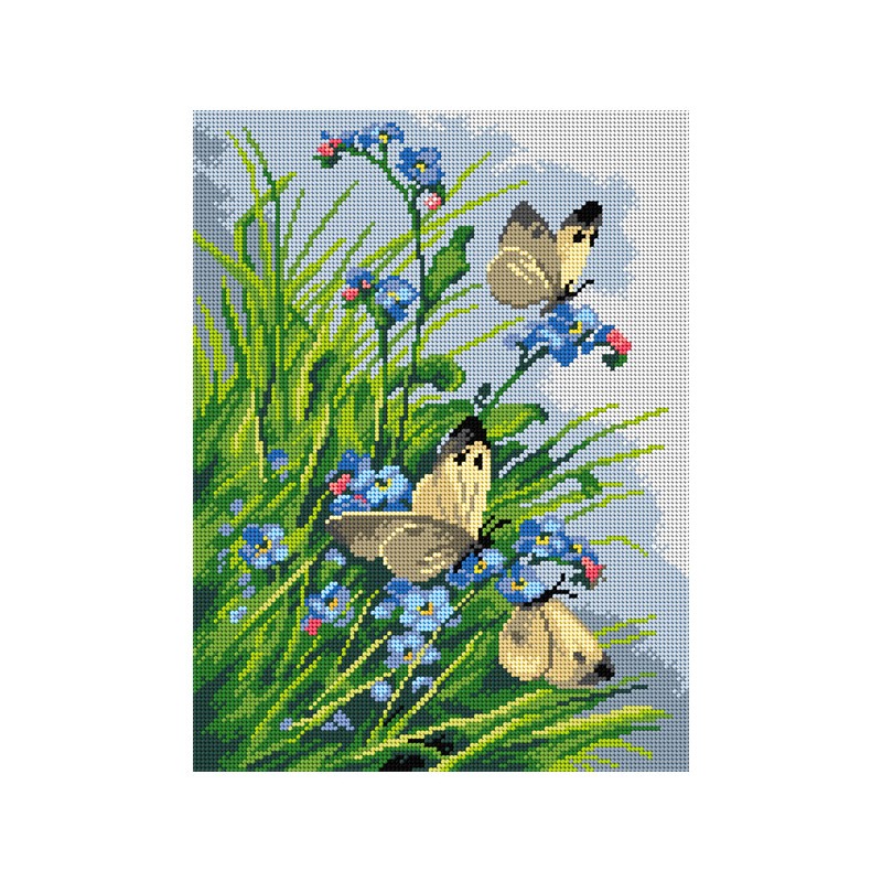 3378 30x40 cm kanva su atspaustu piešiniu Orchidea