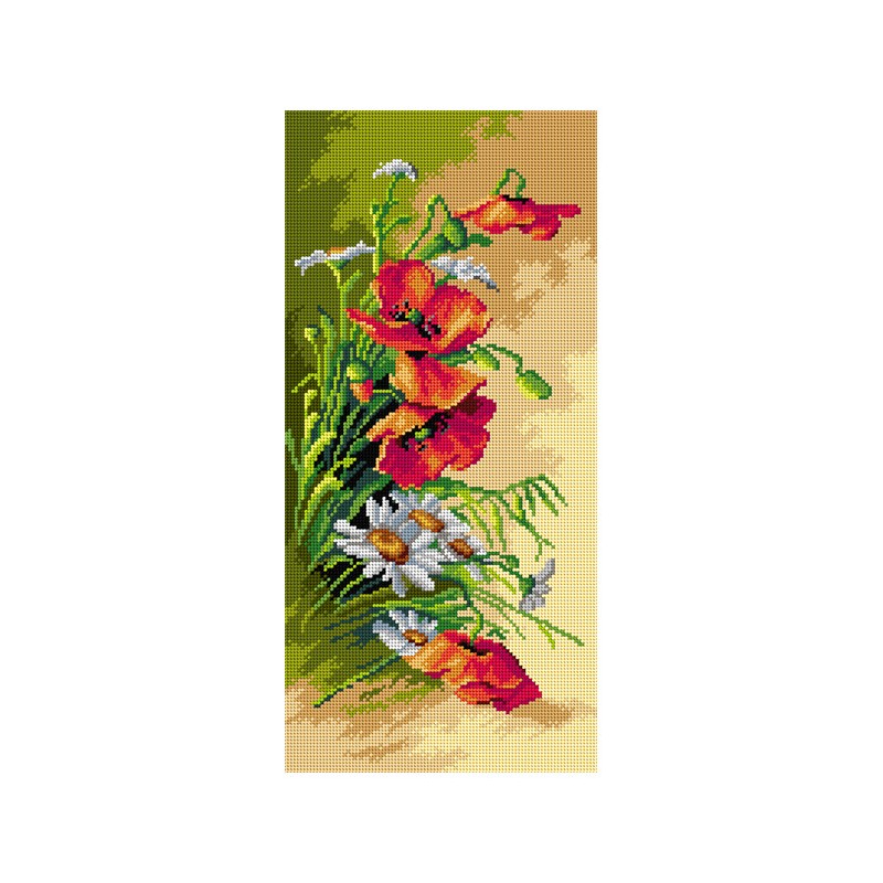 3380 24x51 cm kanva su atspaustu piešiniu Orchidea