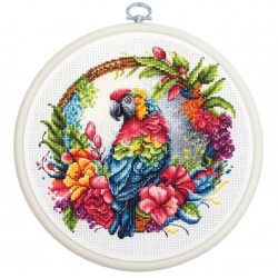 BC201 - Atogrąžų papūga (The Tropical Parrot) siuvinėjimo rinkinys Luca-S