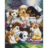 BU5025 - Šuniukų maudynės (Bath Time Pups) siuvinėjimo rinkinys Luca-S