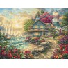 L8068 - Saulėtekis prie jūros (Sunrise by the Sea) siuvinėjimo rinkinys Letistitch
