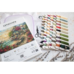 L8068 - Saulėtekis prie jūros (Sunrise by the Sea) siuvinėjimo rinkinys Letistitch