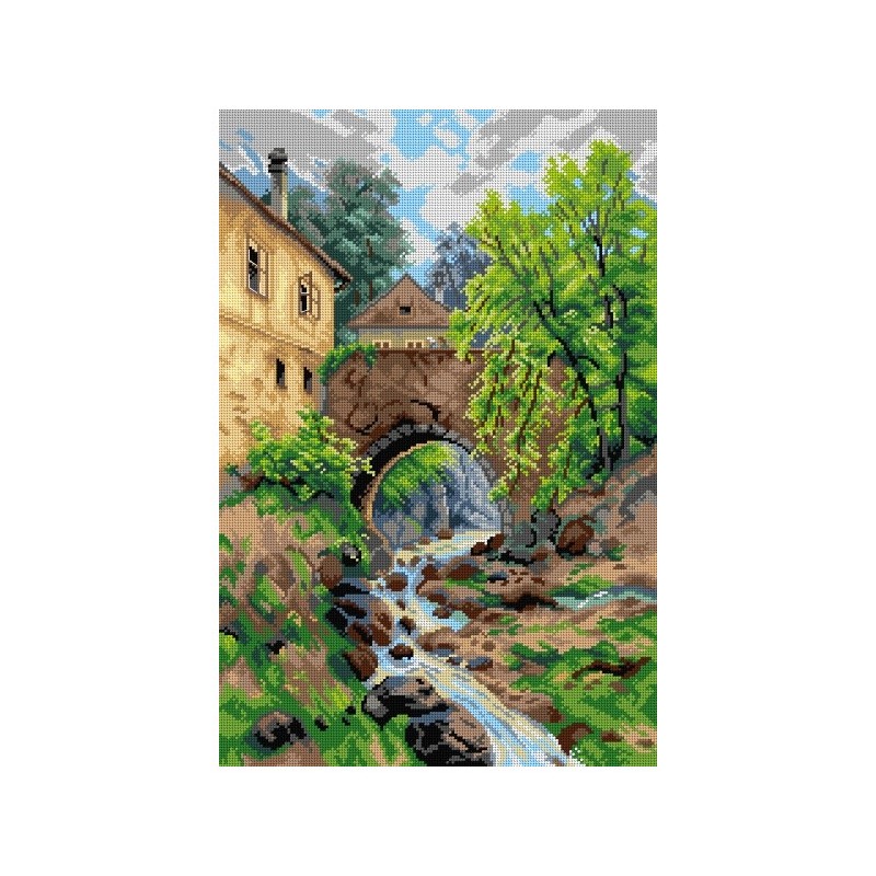 SA3255 40x60 cm kanva su atspaustu piešiniu Orchidea