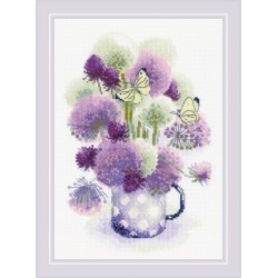 SR 1974 - Alyvinis svogūnas (Purple Allium) siuvinėjimo rinkinys Riolis