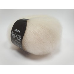 01 - pieno balta DROPS Kid-Silk