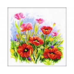 M140 - Aguonos (Poppies) siuvinėjimo rinkinys RTO