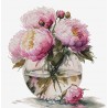 B7028 - Bijūnų puokštė (Bouquet of Peonies) siuvinėjimo rinkinys Luca-S