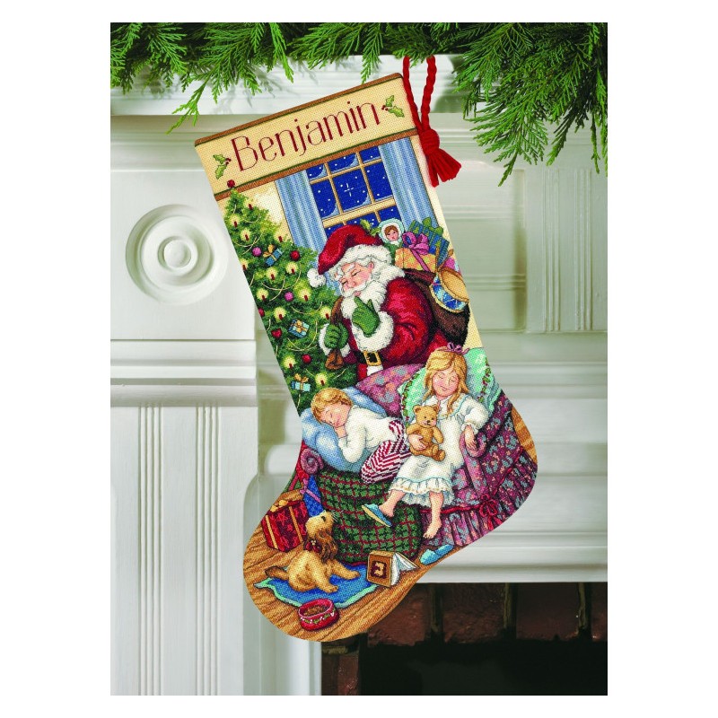 D08740 - Sweet Dreams Stocking siuvinėjimo rinkinys Dimensions