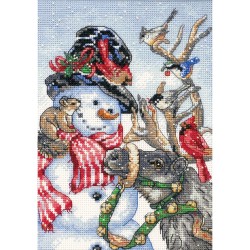D08824 - Snowman & Reindeer siuvinėjimo rinkinys Dimensions