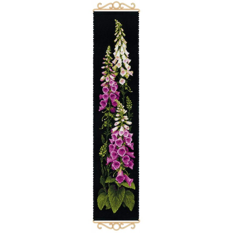 SR 1629 - Rusmenės (Foxgloves) siuvinėjimo rinkinys Riolis