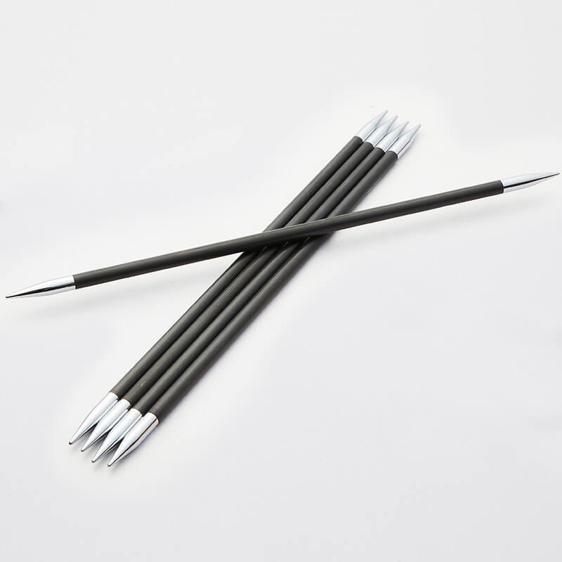 KnitPro Karbonz 15 cm virbalai kojinėms KnitPro Karbonz 15 cm virbalai kojinėms