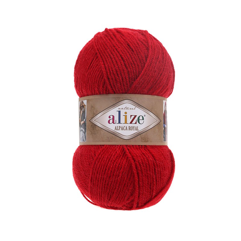 56 - raudona Alize Alpaca Royal 56 - raudona Alize Alpaca Royal