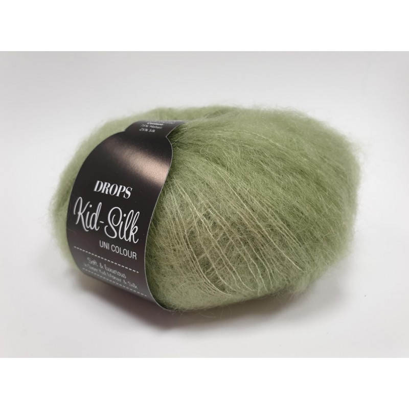 18 - obuolio žalia DROPS Kid-Silk 18 - obuolio žalia DROPS Kid-Silk