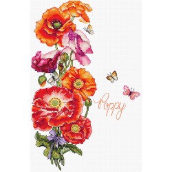 LETI L8075 - Aguonos (Poppy) siuvinėjimo rinkinys Letistitch