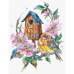 LETI L8986 - Plunksninis stebuklas (Feathery Wonder) siuvinėjimo rinkinys Letistitch