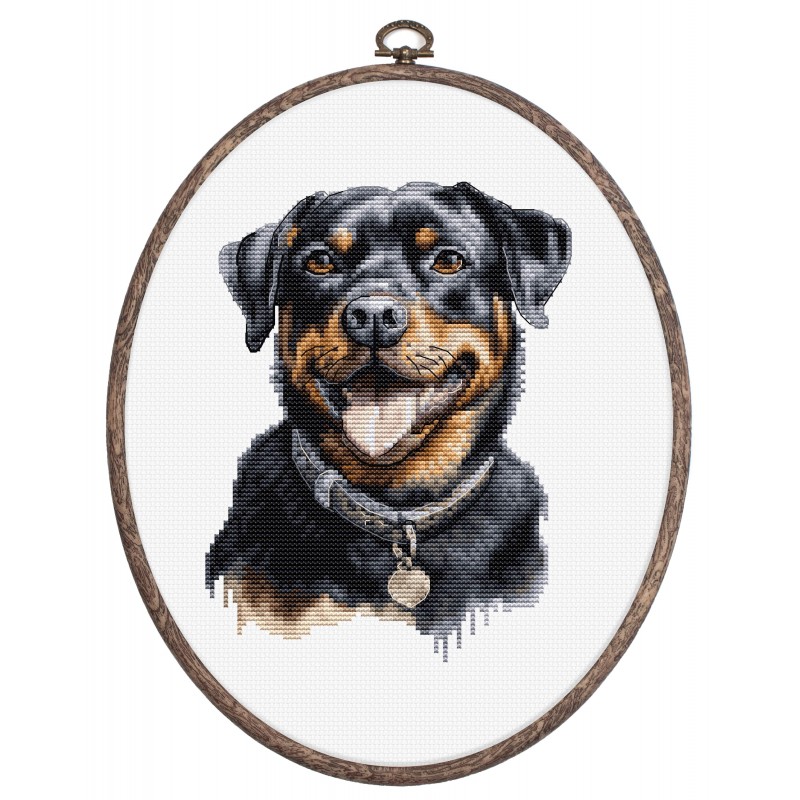 BC229 - Rotveileris (Rottweiler) siuvinėjimo rinkinys Luca-s BC229 - Rotveileris (Rottweiler) siuvinėjimo rinkinys Luca-s