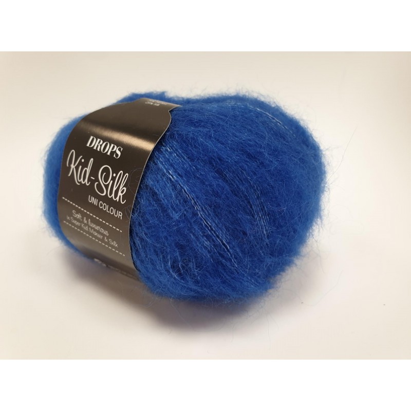 21 - kobalto mėlyna DROPS Kid-Silk 21 - kobalto mėlyna DROPS Kid-Silk
