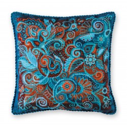 SR 2183 - Pagalvėlė „Peldiniai Persiški raštai“ (Cushion/Panel Persian Patterns) siuvinėjimo rinkinys Riolis