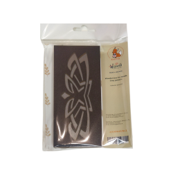 Wizardi KF027/10-1 - Medinė dėžutė karoliukams „Pilkas raštas“