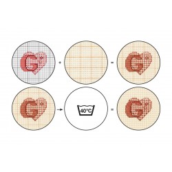 Zweigart Aida 18 ct 3465 (spalva - 2169), kvadratai, audinys siuvinėjimui