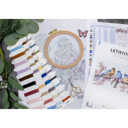 LETI L8090 - Pavasarinis žydėjimas (Spring Bloom) siuvinėjimo rinkinys Letistitch