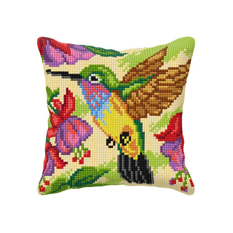 SA9013 - Pagalvėlė 40x40 cm siuvinėjimo rinkinys Orchidea