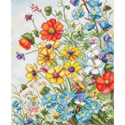 LETI L8091 - Laukinės gėlės (Wildflowers) siuvinėjimo rinkinys Letistitch