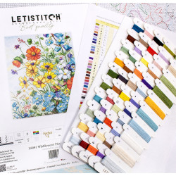 LETI L8091 - Laukinės gėlės (Wildflowers) siuvinėjimo rinkinys Letistitch