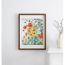 LETI L8091 - Laukinės gėlės (Wildflowers) siuvinėjimo rinkinys Letistitch