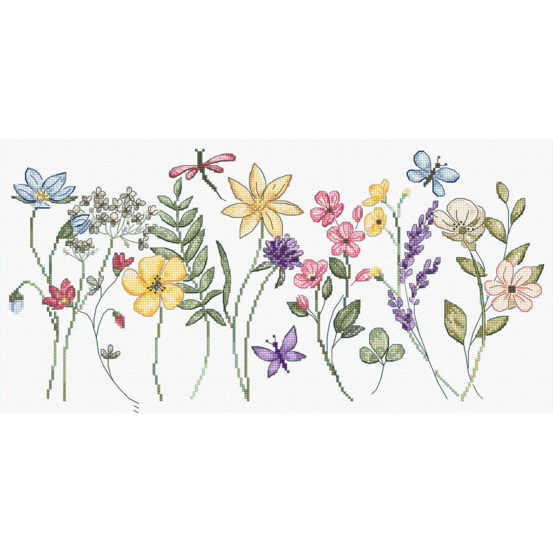L8094 - Vasaros žydėjimas (Summer Bloom) siuvinėjimo rinkinys Letistitch L8094 - Vasaros žydėjimas (Summer Bloom) siuvinėjimo rinkinys Letistitch