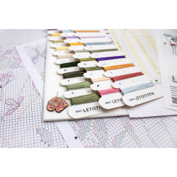 L8094 - Vasaros žydėjimas (Summer Bloom) siuvinėjimo rinkinys Letistitch
