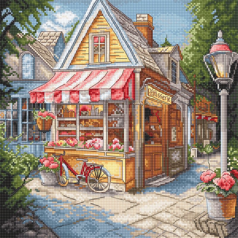 L8098 - Konditerijos parduotuvė (Pastry Shop) siuvinėjimo rinkinys Letistitch L8098 - Konditerijos parduotuvė (Pastry Shop) siuvinėjimo rinkinys Letistitch