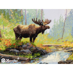 K245 - Miško rytas (Woodland Morning) siuvinėjimo rinkinys Merejka