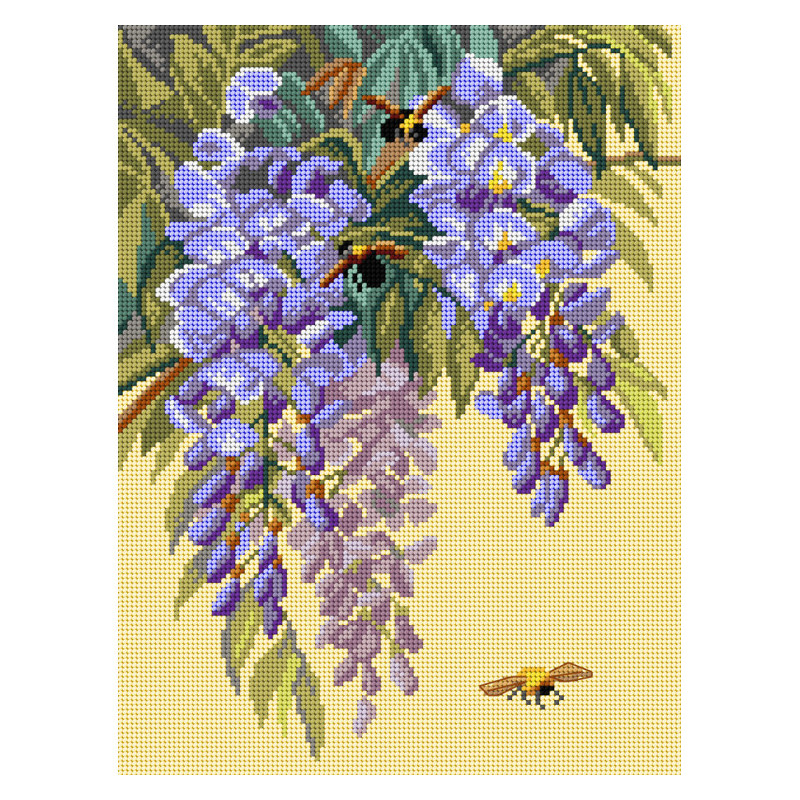 SA3517 30x40 cm kanva su atspaustu piešiniu Orchidea