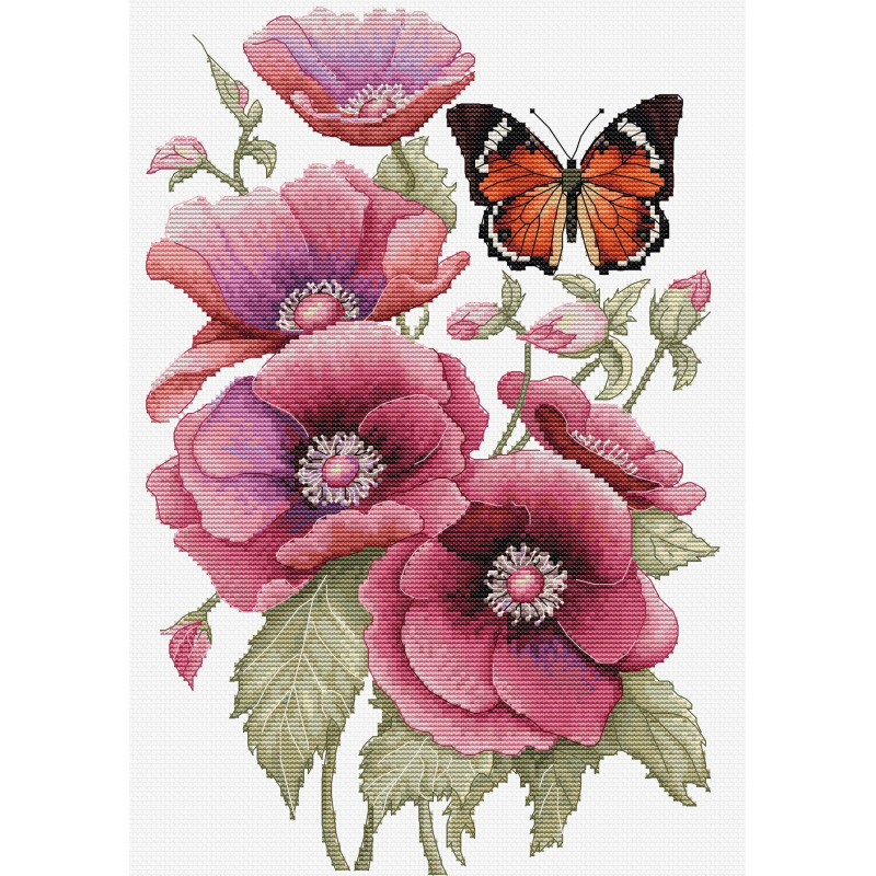 B7037 - Anemonių kvapas (The Scent of Anemones) siuvinėjimo rinkinys Luca-s B7037 - Anemonių kvapas (The Scent of Anemones) siuvinėjimo rinkinys Luca-s