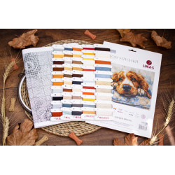 BU5058 - Kokerspanielis (Cocker Spaniel) siuvinėjimo rinkinys Luca-s