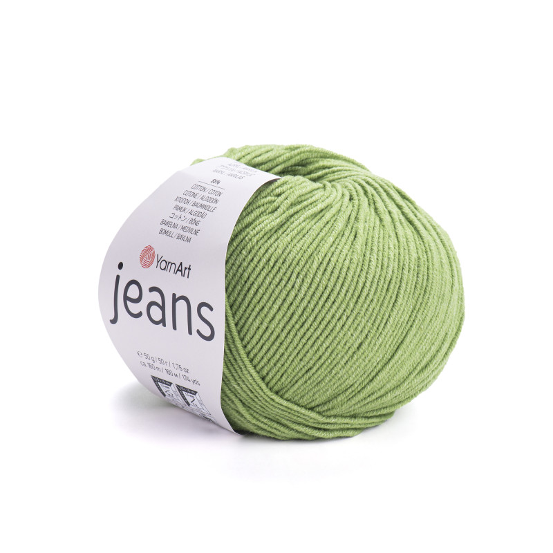 69 - obuolio žalia YarnArt Jeans 69 - obuolio žalia YarnArt Jeans