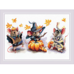 SR 2241 - Spooky Mouse Trio siuvinėjimo rinkinys Riolis