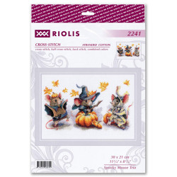 SR 2241 - Spooky Mouse Trio siuvinėjimo rinkinys Riolis