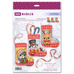 SR 2239AC - Kalėdinės kojinės (Christmas Stockings) siuvinėjimo rinkinys Riolis