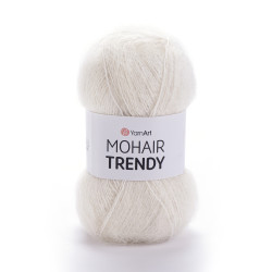 1003 - beveik balta YarnArt Mohair Trendy