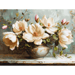 B707 - Paslaptingosios magnolijos (The Mysterious Magnolias) siuvinėjimo rinkinys Luca-S
