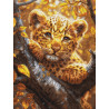 BU5068 - Leopardo jauniklis saulėtekyje (Leopard Cub at Sunrise) siuvinėjimo rinkinys Luca-S