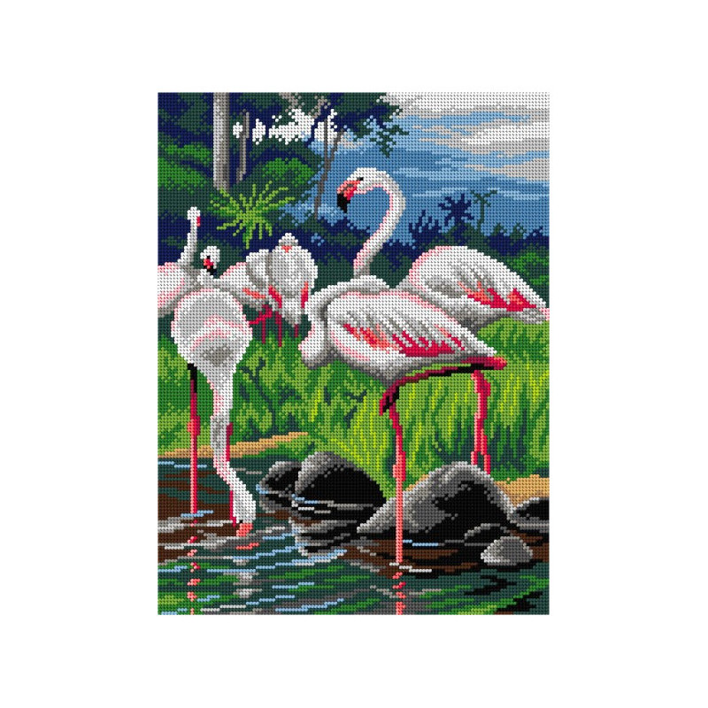 SA3114 30x40 cm kanva su atspaustu piešiniu Orchidea