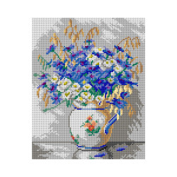 SA3413 24x30 cm kanva su atspaustu piešiniu Orchidea